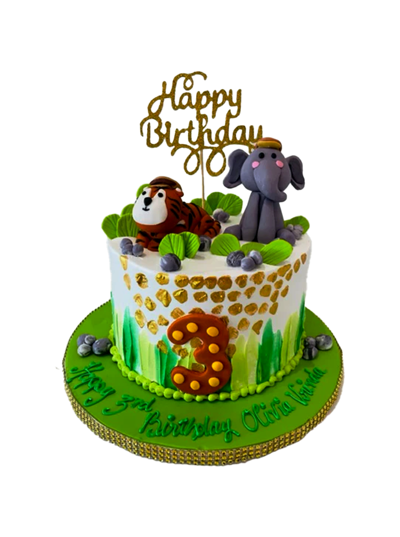 Olivia's Jungle Theme Party Cake
