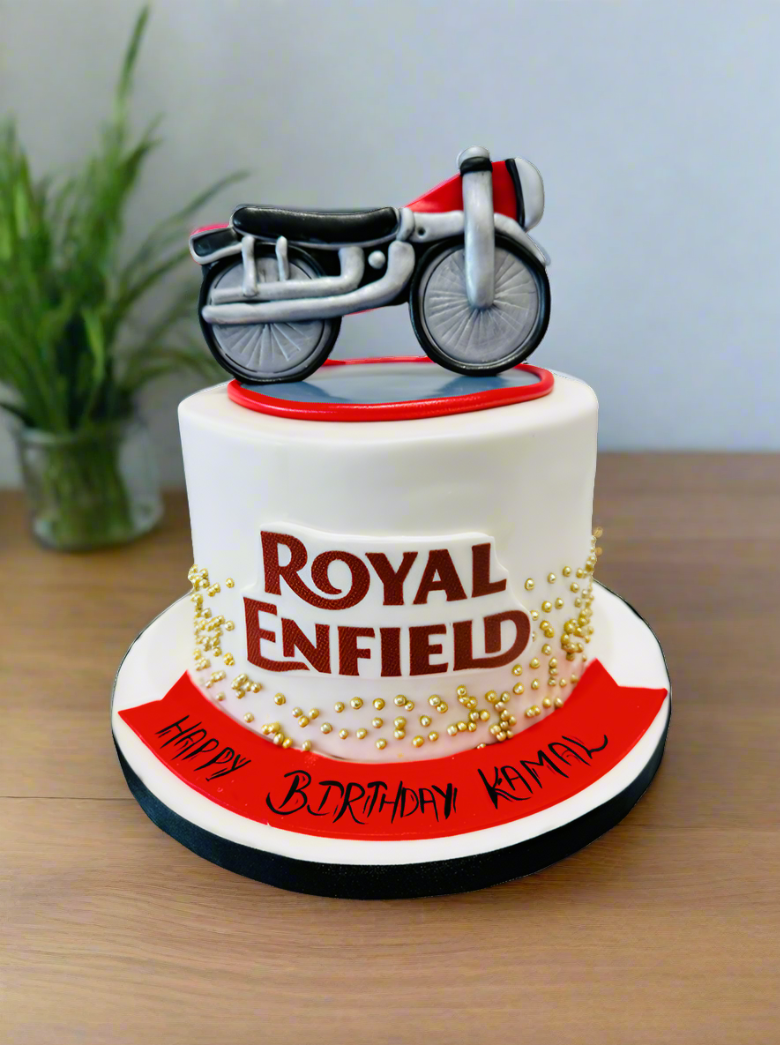 Kamal Bike Fondant Cake
