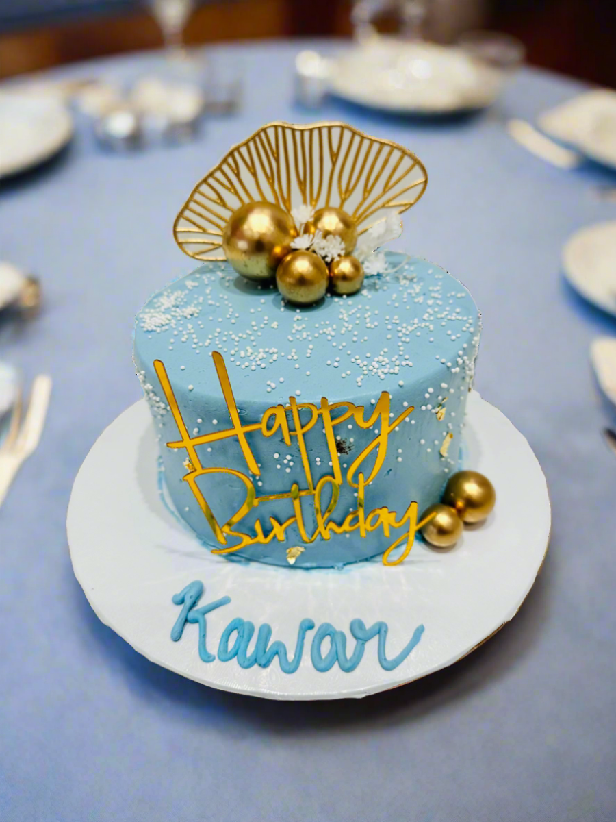 Kawar Blue & Gold Cake