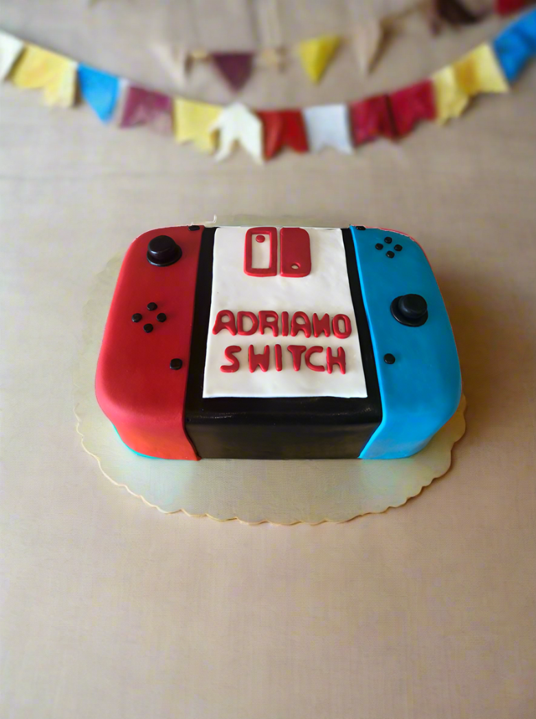 Nintendo Switch Fondant Cake