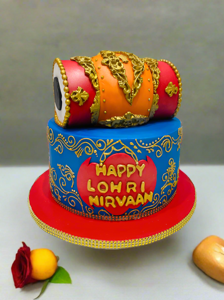 Nirvaan Lohri Fondant Cake