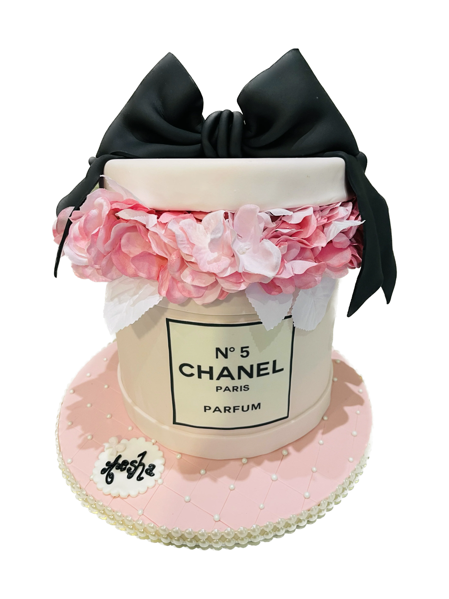 No. 5 Chanel Fondant Birthday Cake