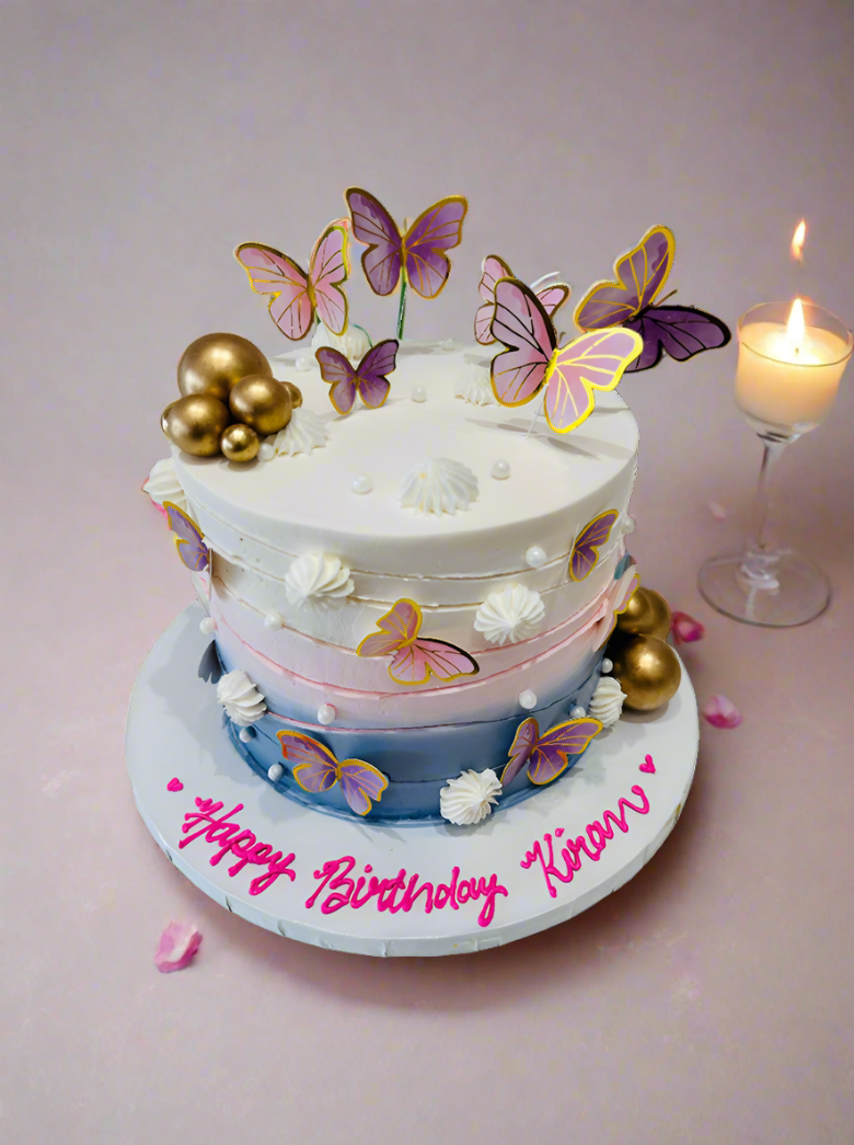 Paula Butterfly Cream Cake