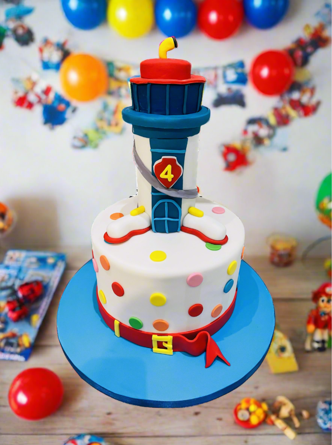 Paw Patrol Tower Fondant Cake