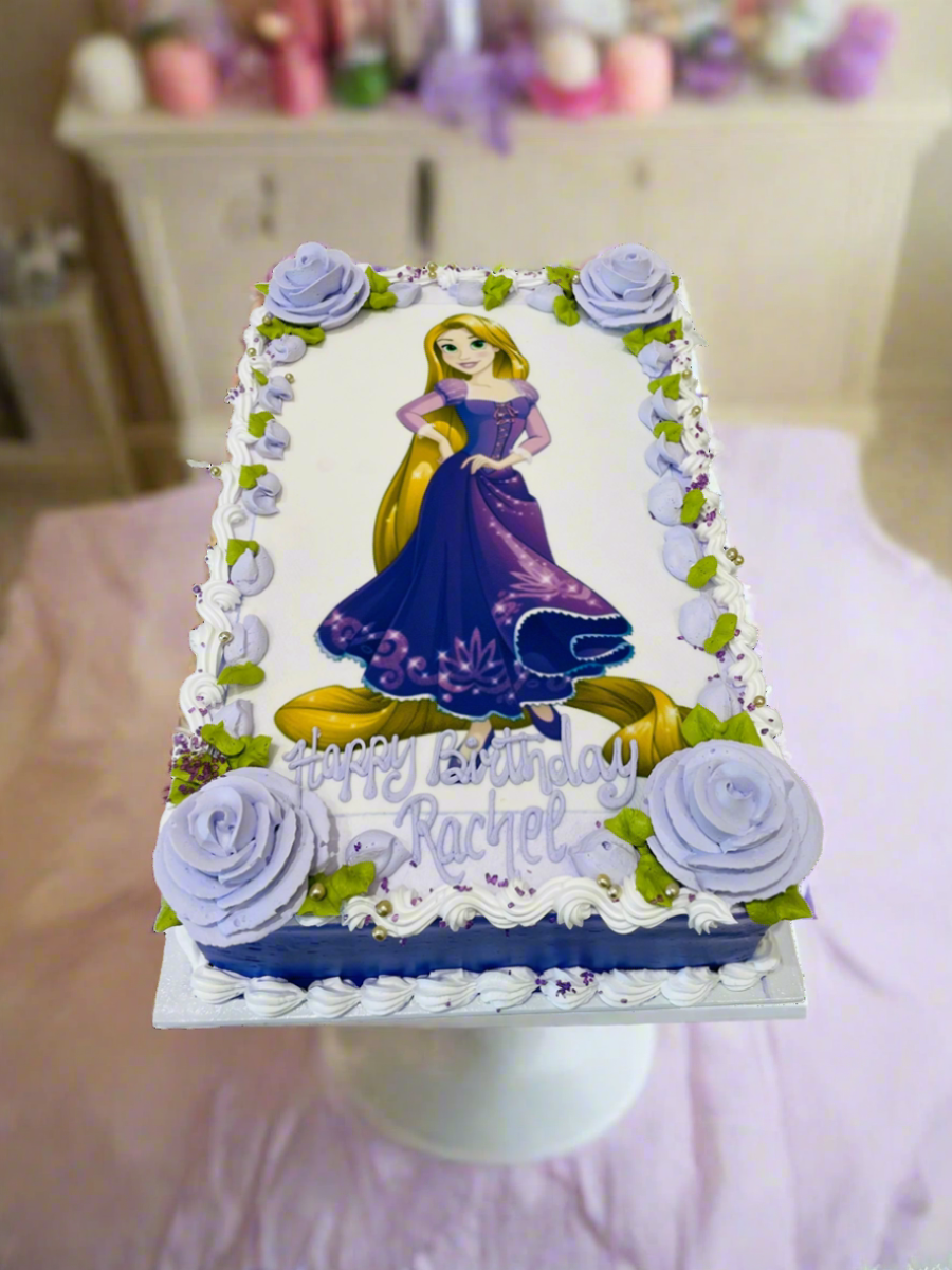 Rapunzel Photo Cake