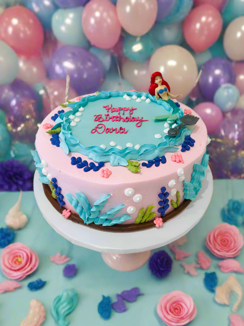 Pink Ariel Cream Cake