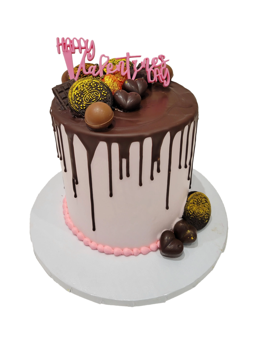 Pink Valentine Choco Cake