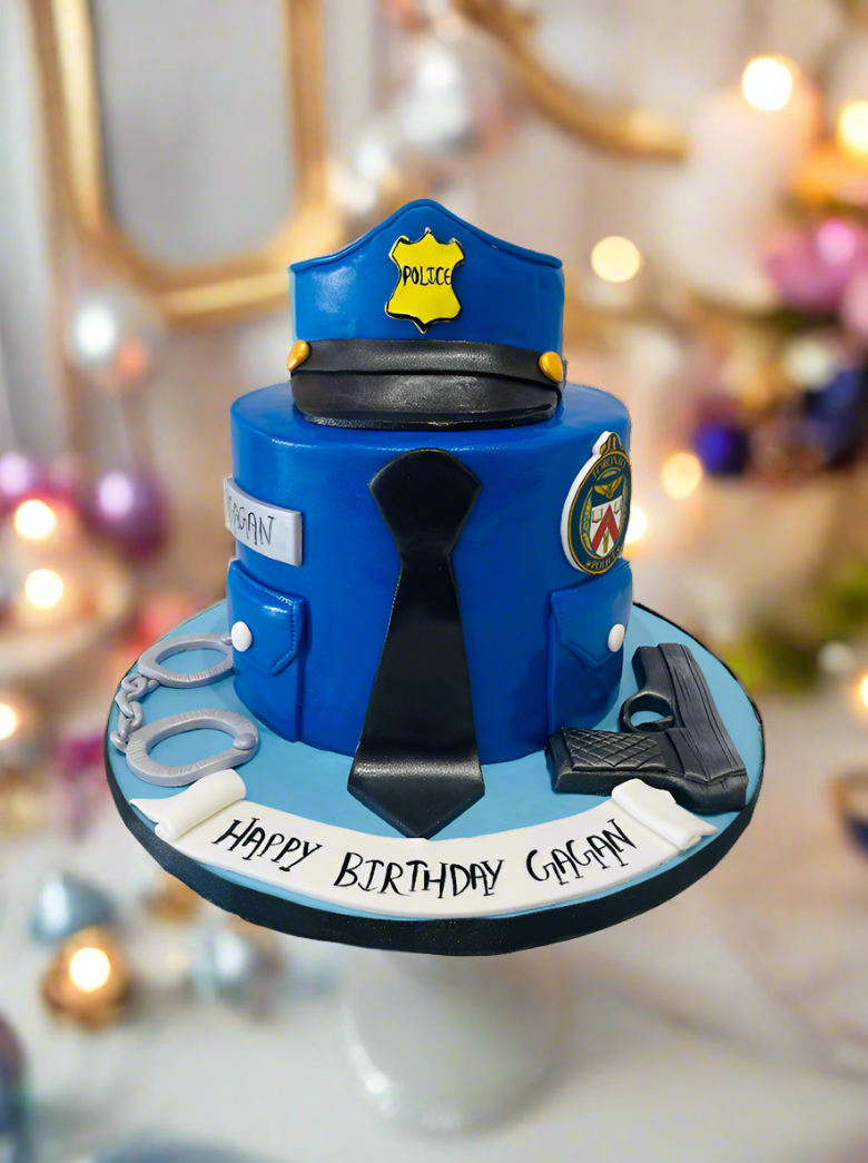 Police Fondant Cake