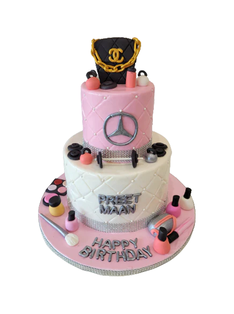 Preet Fondant Tiered Cake