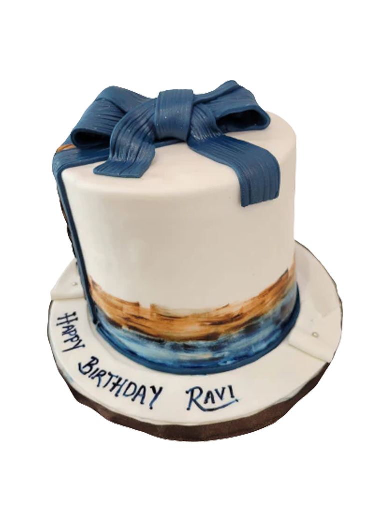 Ravi Bow Fondant Cake