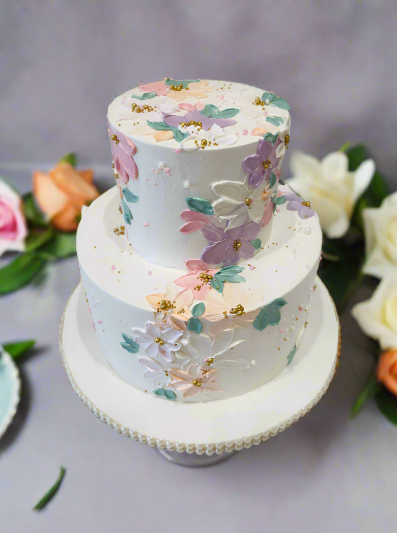 Suhana Cream Tiered Cake