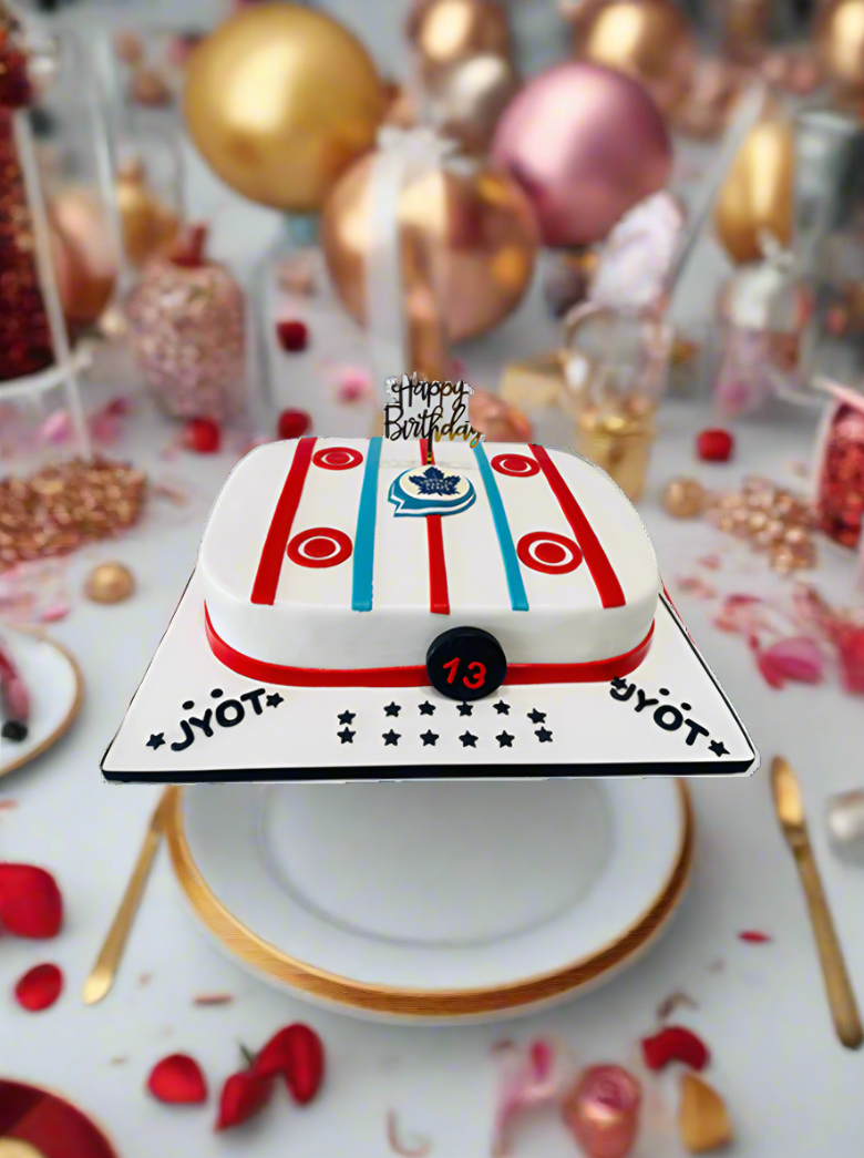 Toronto Maple Leaf Fondant Cake