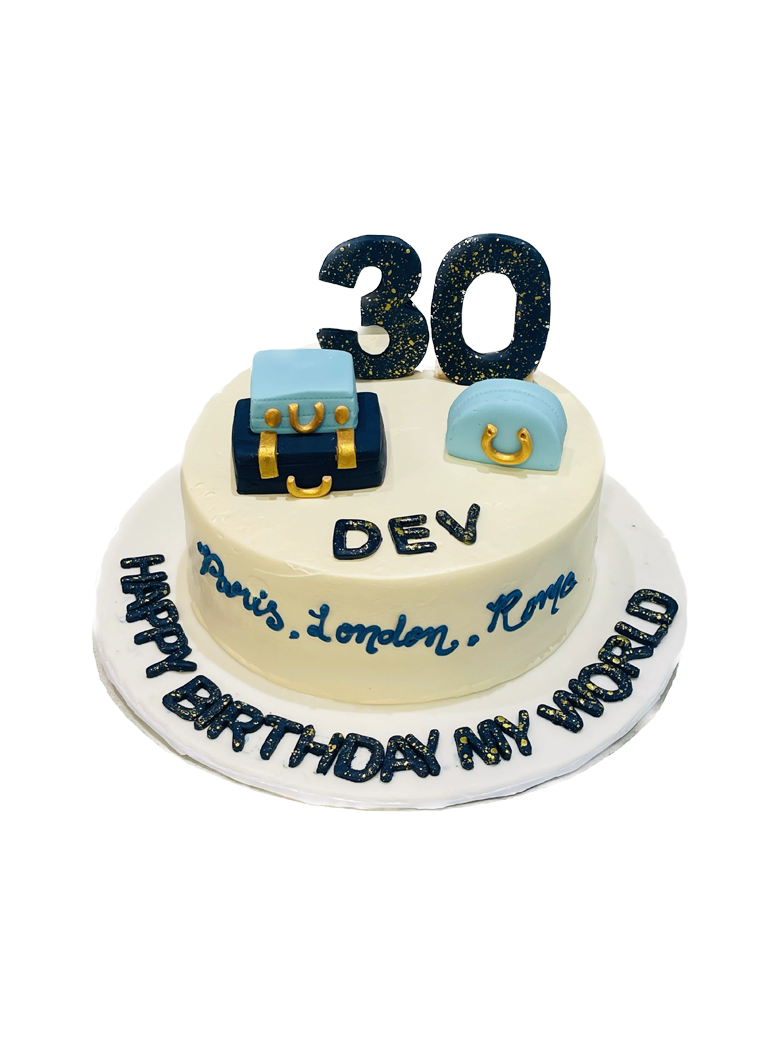 Travel Theme Birthday Cake