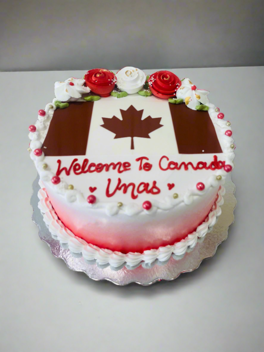 Unas Welcome To Canada Cake