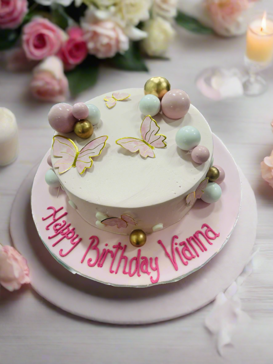 Vianna Pink Butterfly Cake