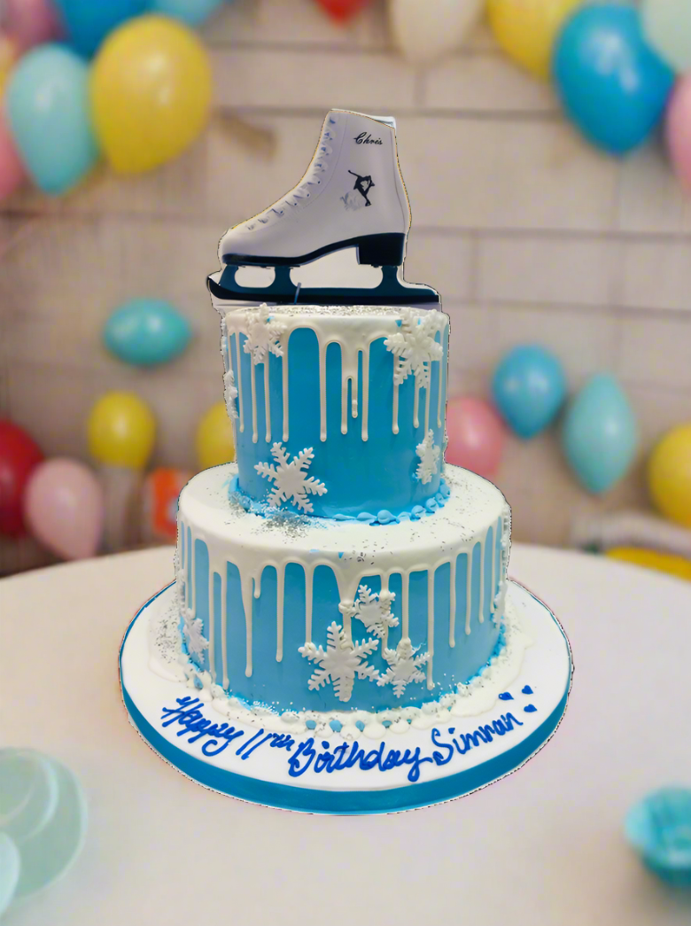 Winter Skate Shoe Cream Cake