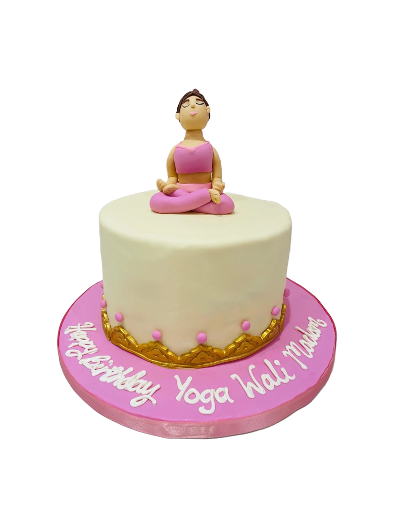 Yoga Fondant Cake