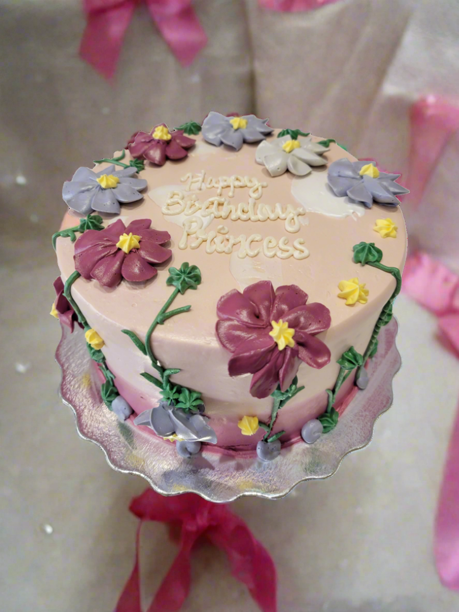 Zoey Flower Cream Cake