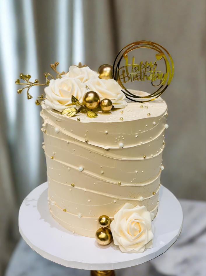 Amisha Ivory Birthday Cake