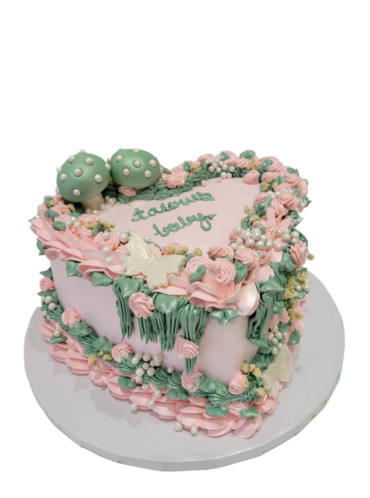 Taurus Baby Heart Cake