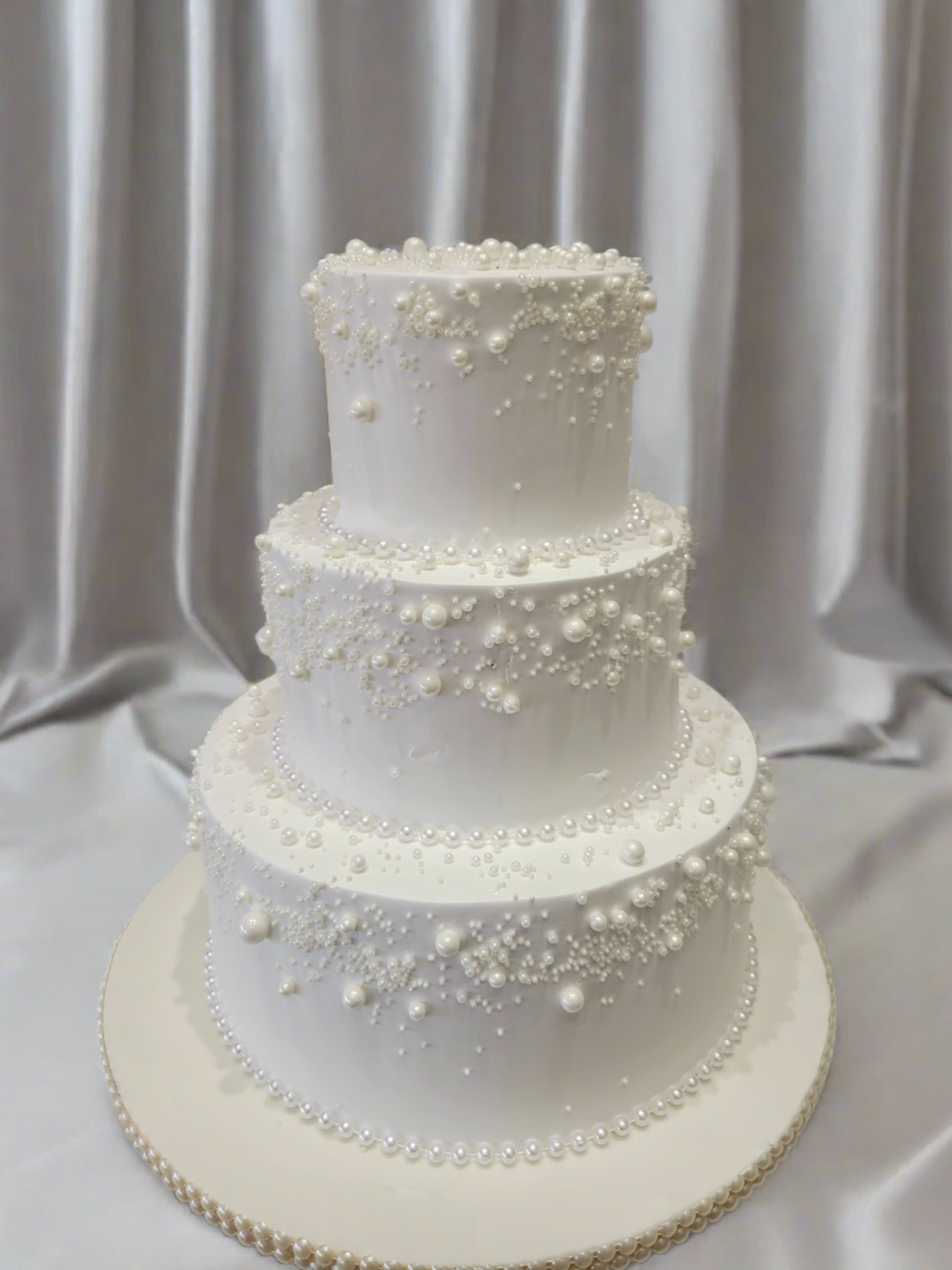 Classic White Wedding Cake