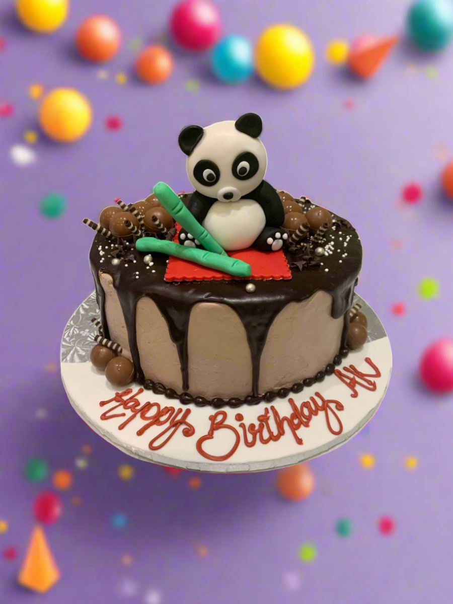 Panda Chocolate Birthday Cake