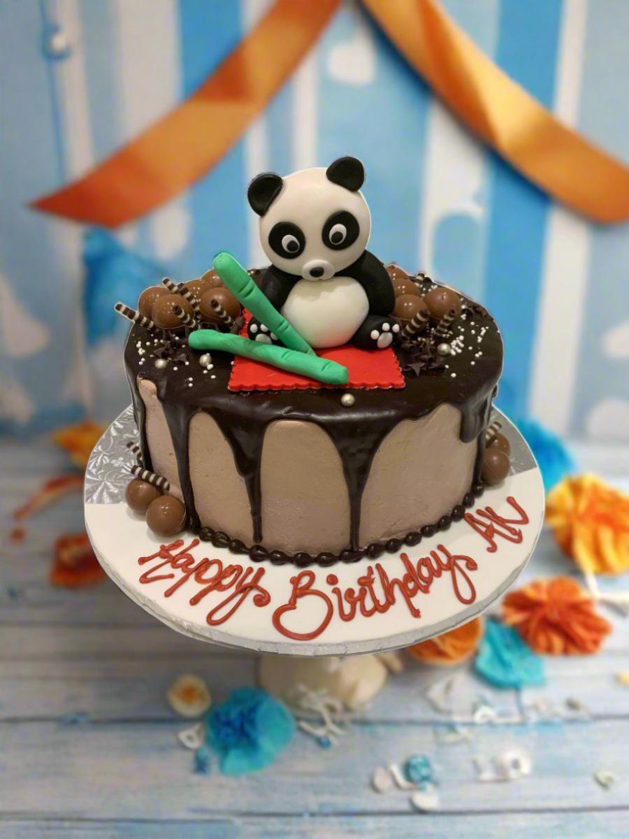Panda Chocolate Birthday Cake