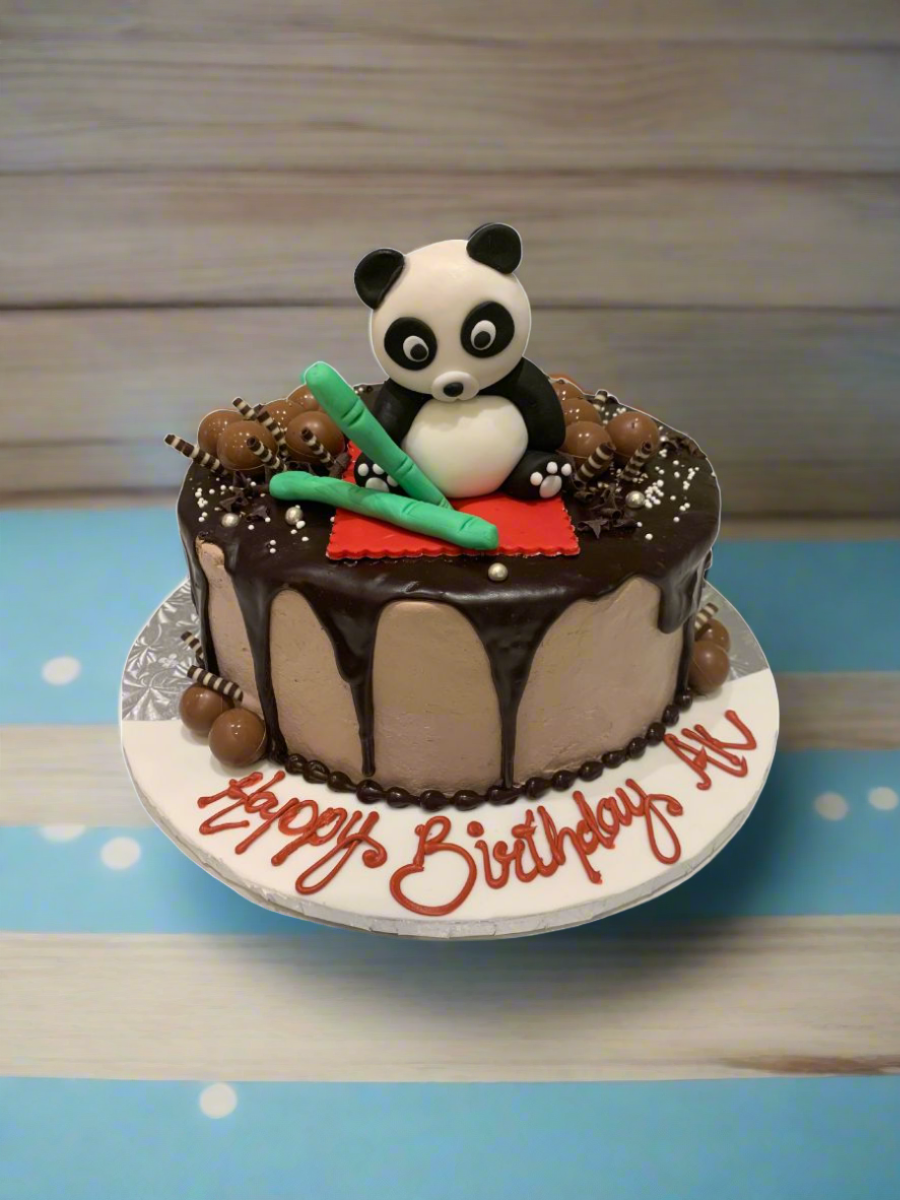 Panda Chocolate Birthday Cake