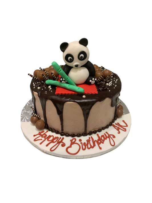 Panda Chocolate Birthday Cake