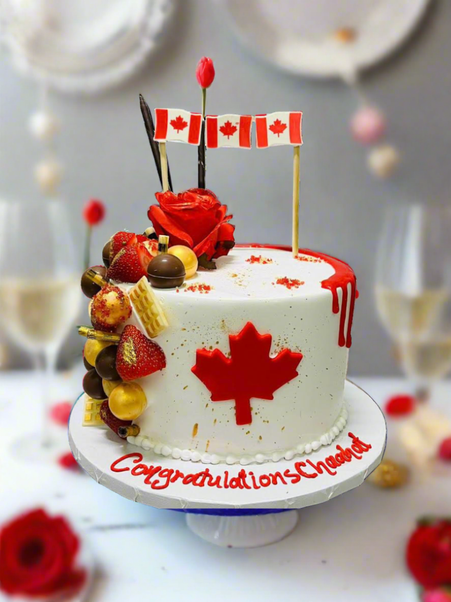 Chaahat Canadian Permanent Residence Cake