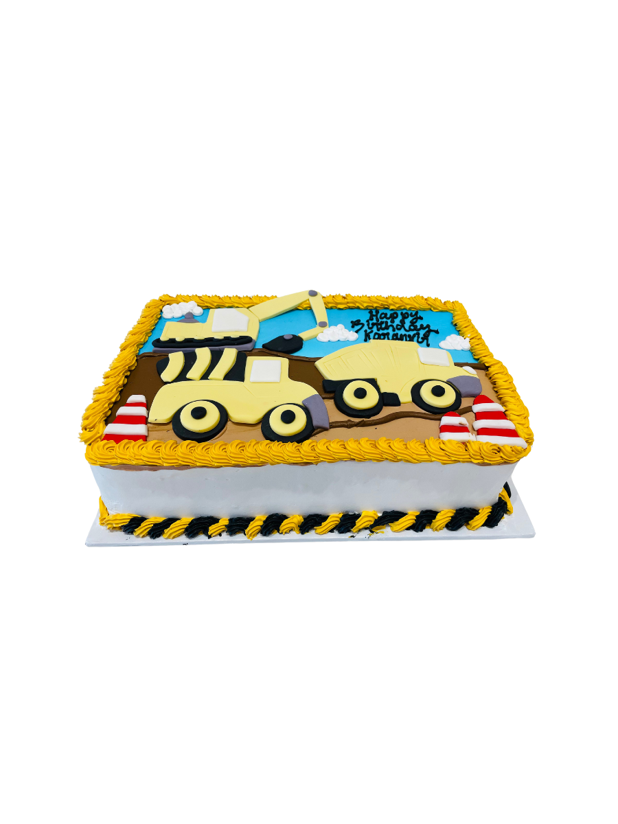 Construction Cream Cake