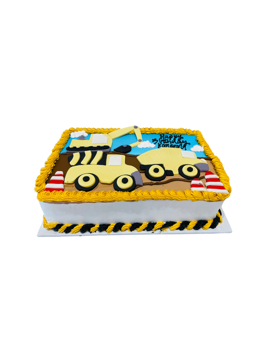 Construction Cream Cake