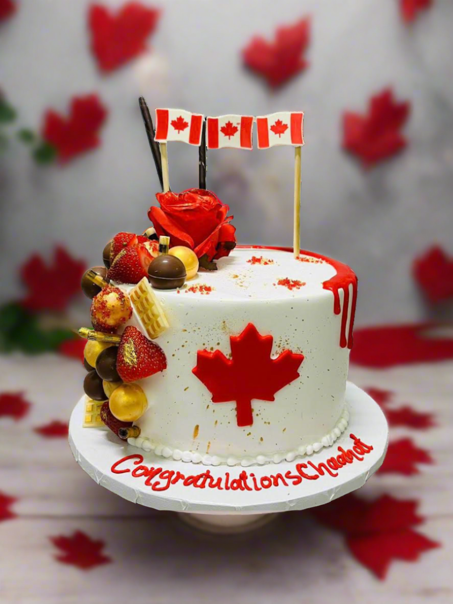 Chaahat Canadian Permanent Residence Cake
