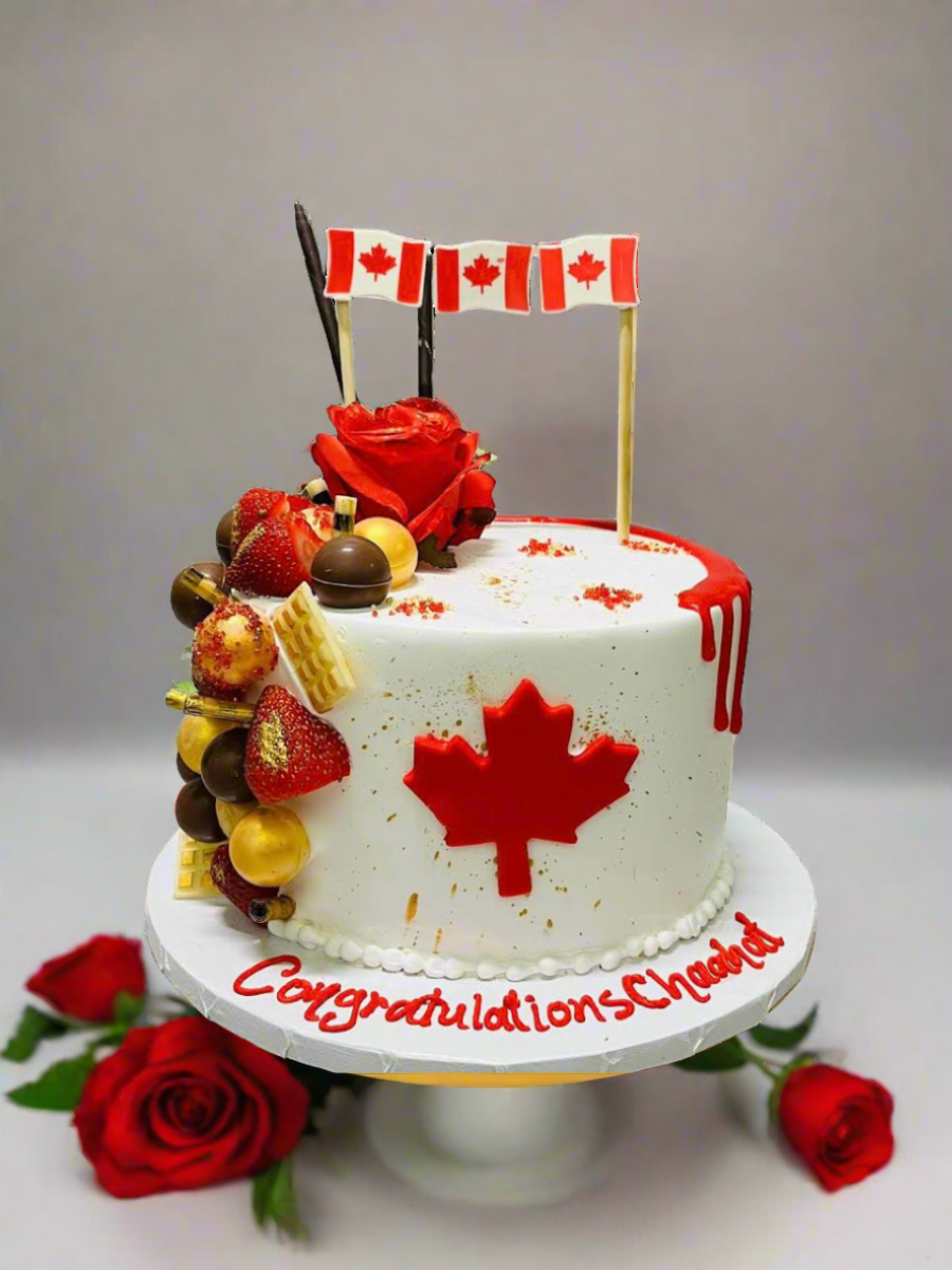 Chaahat Canadian Permanent Residence Cake
