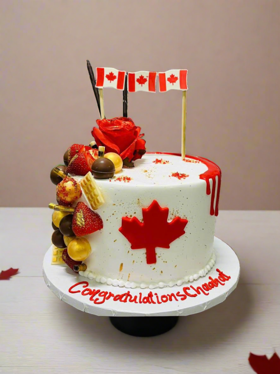 Chaahat Canadian Permanent Residence Cake