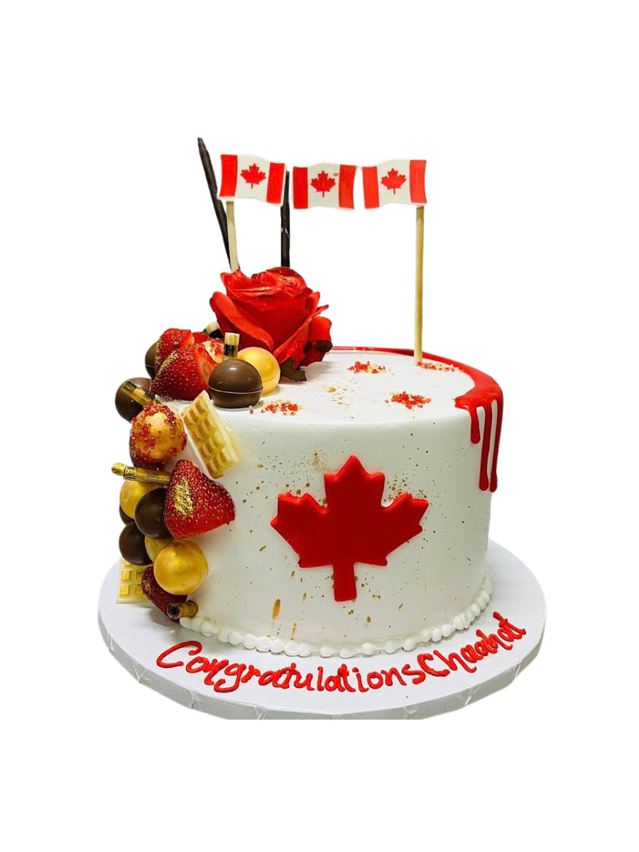 Chaahat Canadian Permanent Residence Cake
