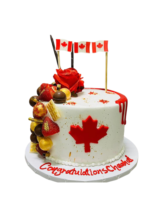 Chaahat Canadian Permanent Residence Cake