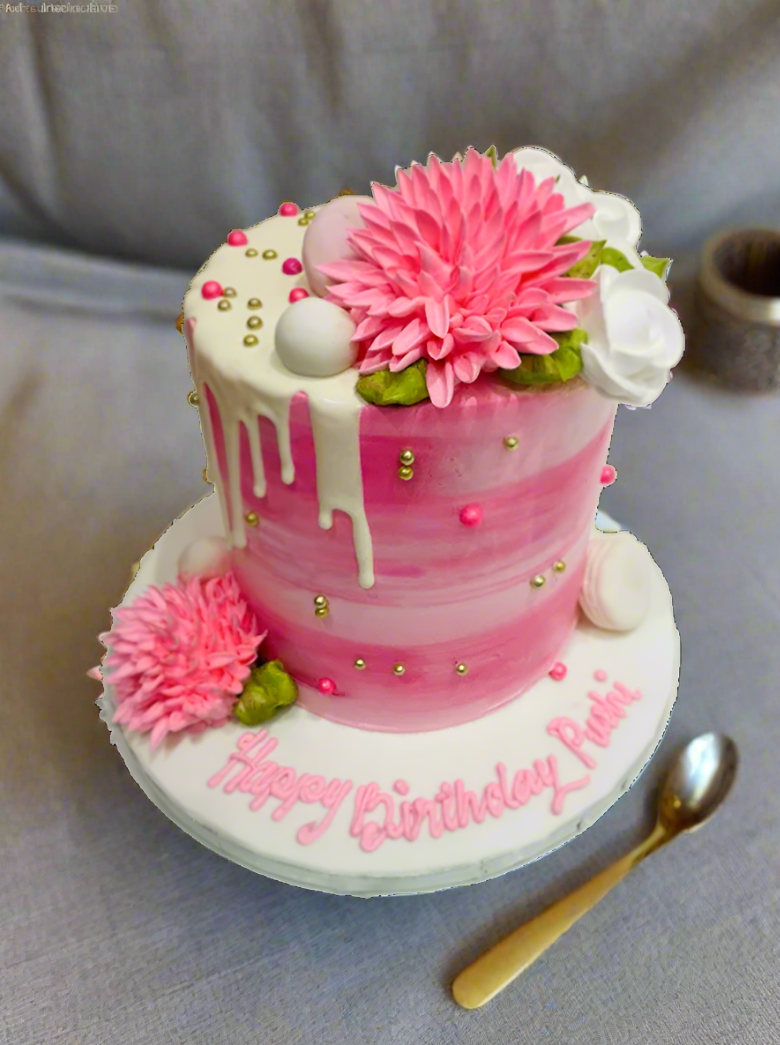 Palvi Cream Flower Cake