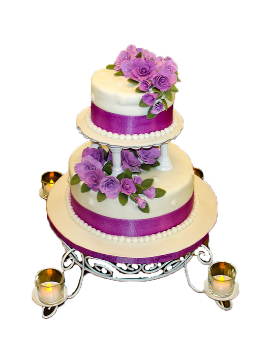 Elegant Rose Wedding Cake