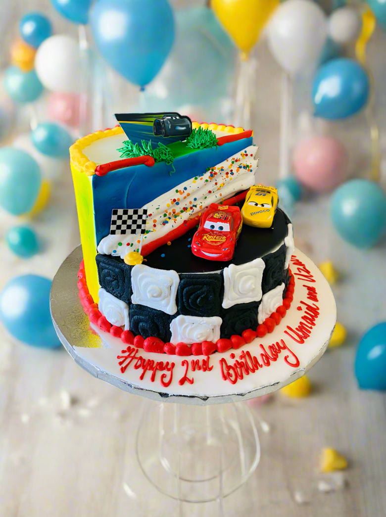 Cars Stage Cake