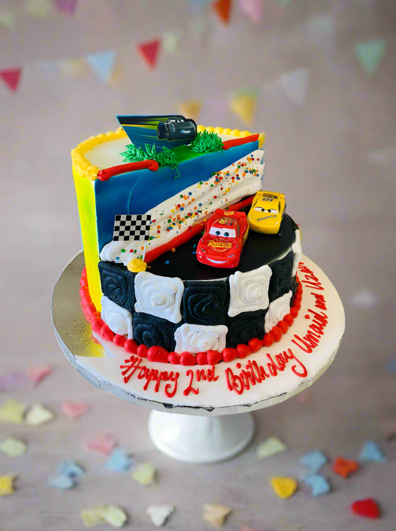 Cars Stage Cake