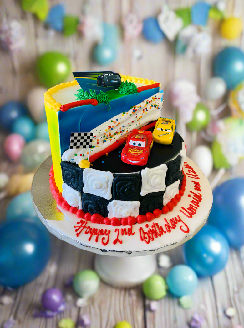 Cars Stage Cake