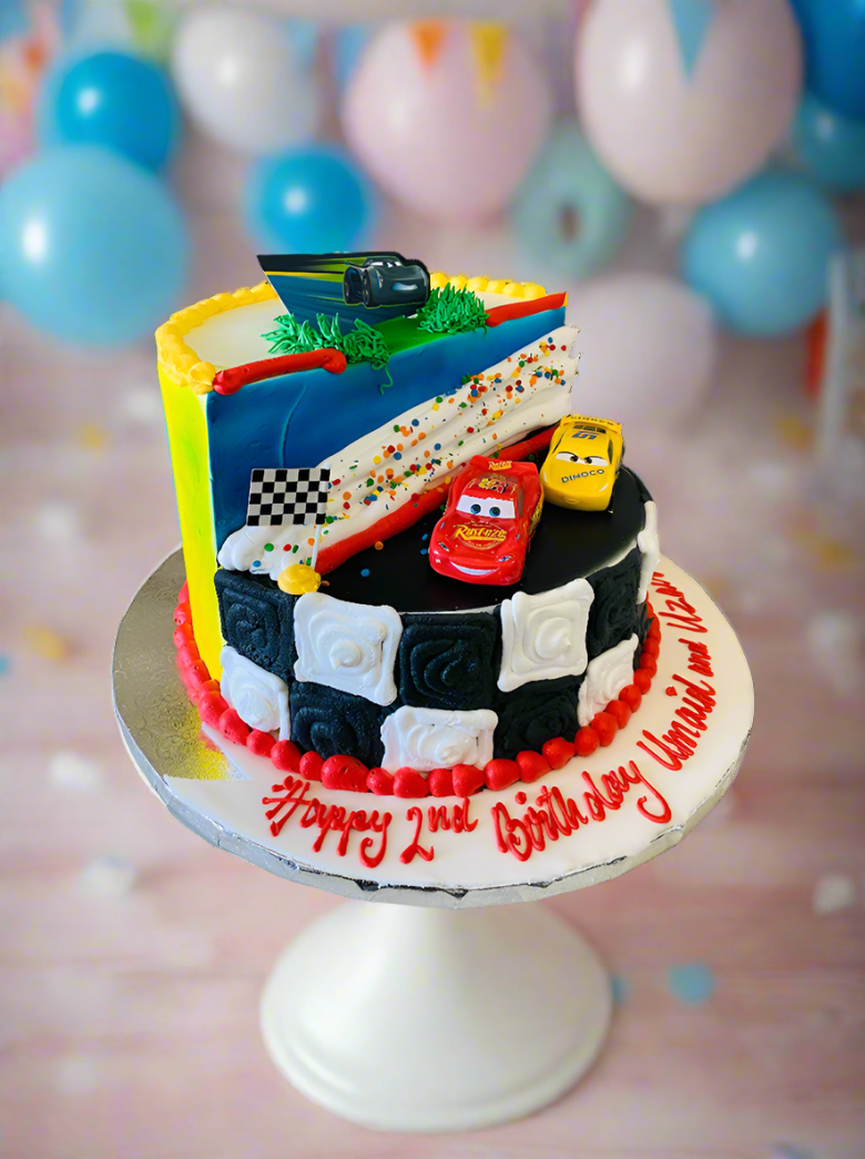 Cars Stage Cake