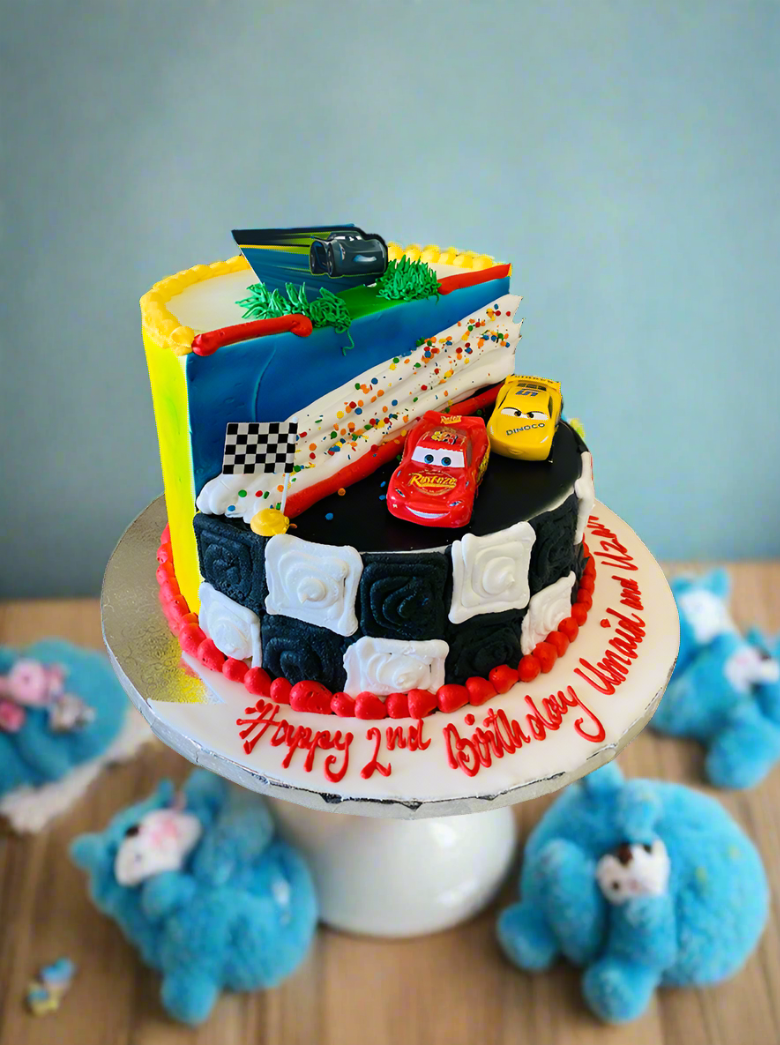 Cars Stage Cake