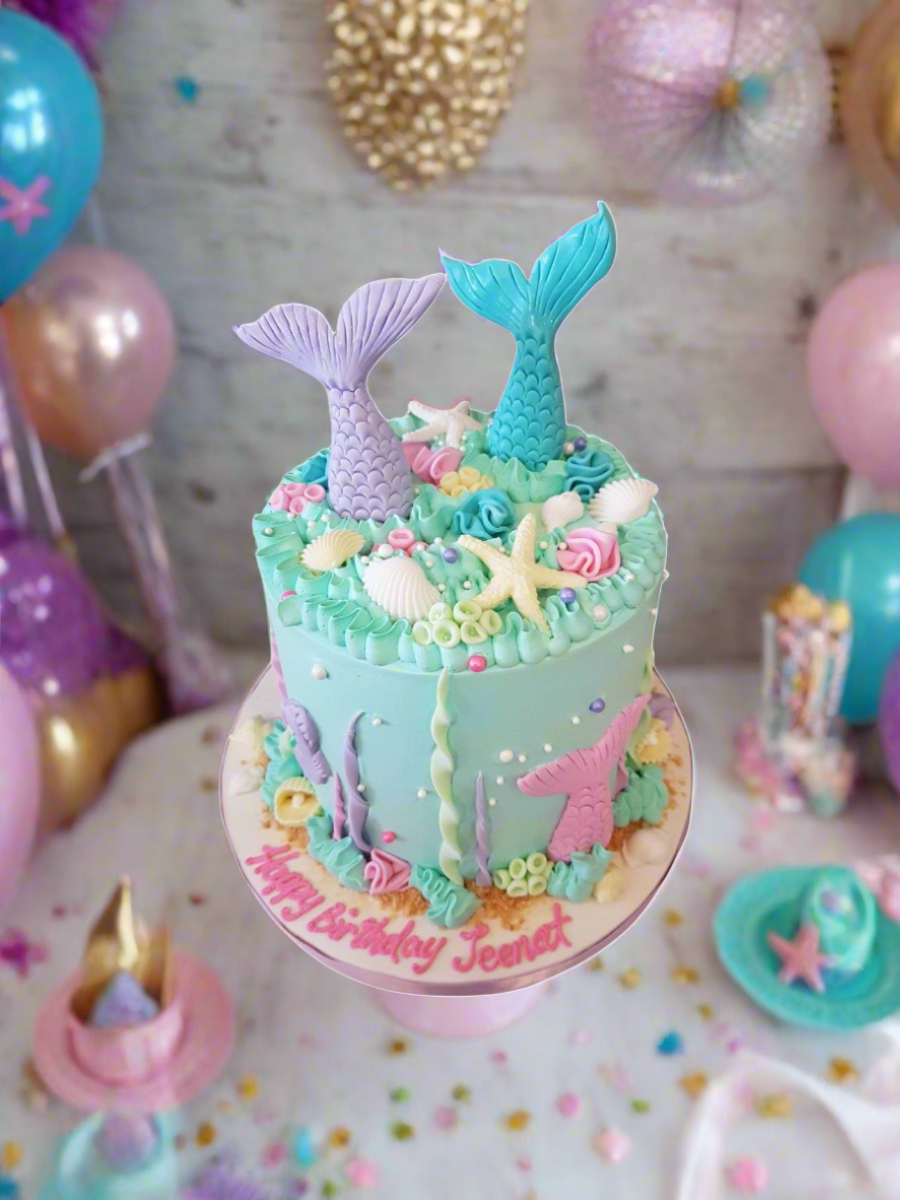 Jeenat Mermaid Birthday Cake