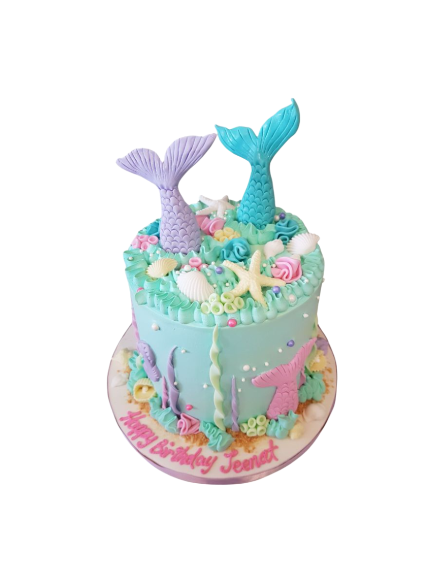 Jeenat Mermaid Birthday Cake