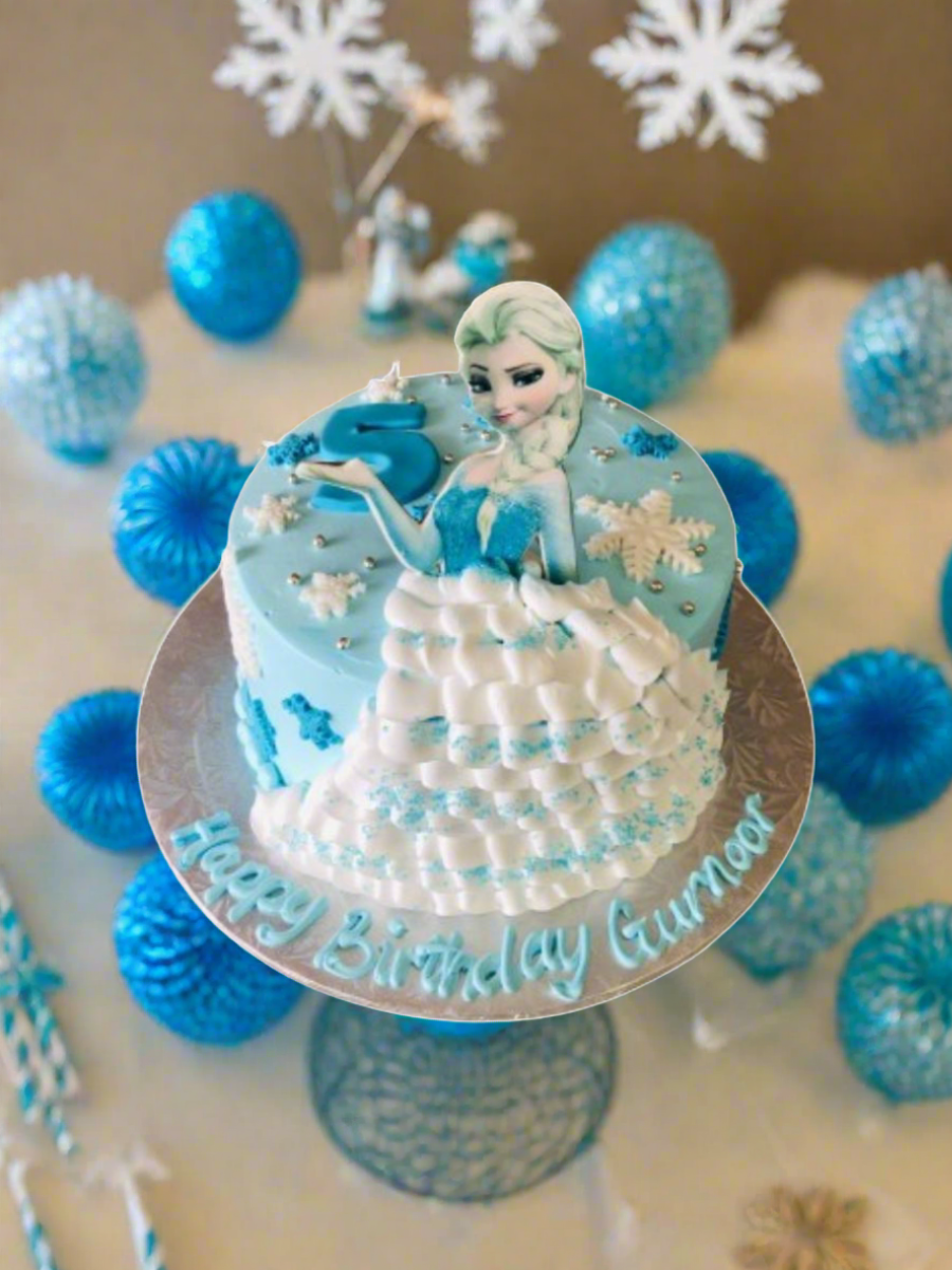 Gurnoor Frozen Birthday Cake