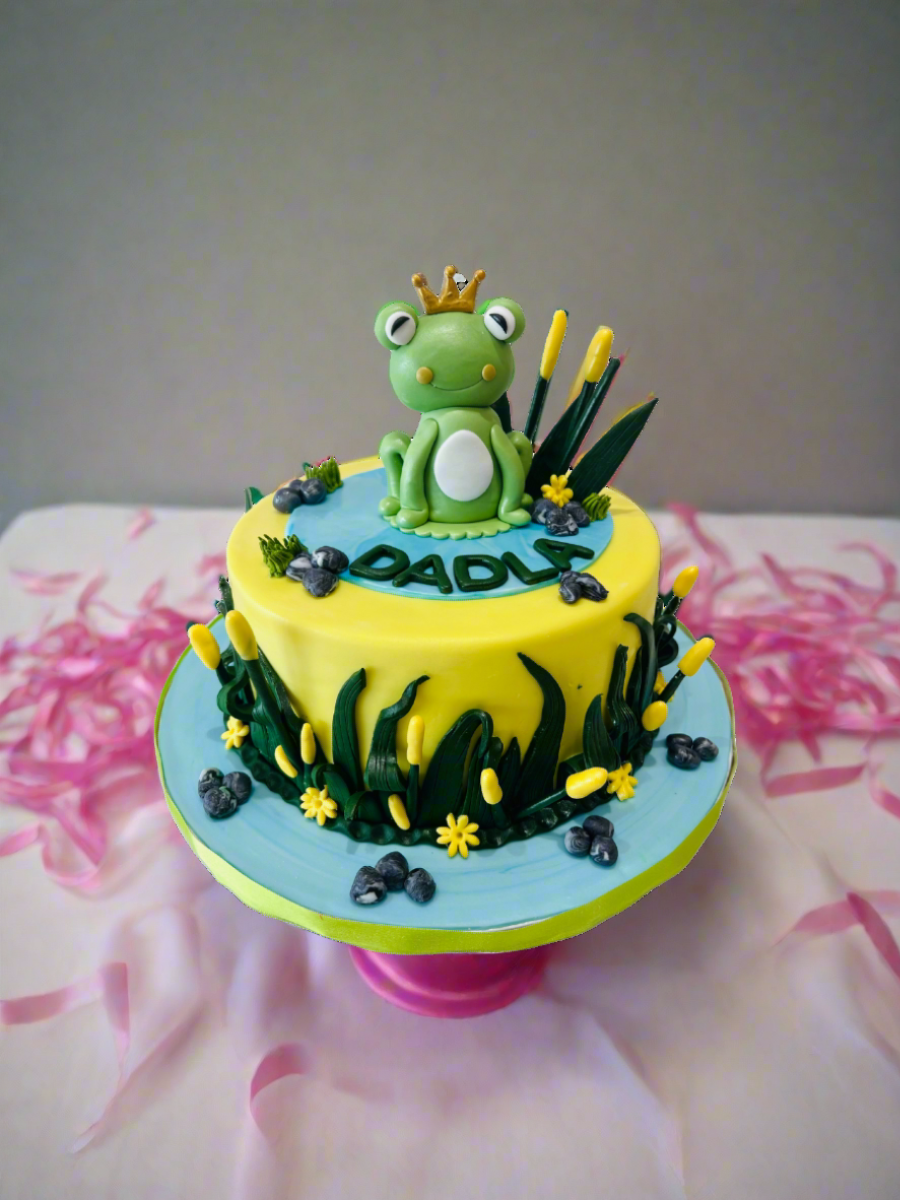 Frog Fondant Cake