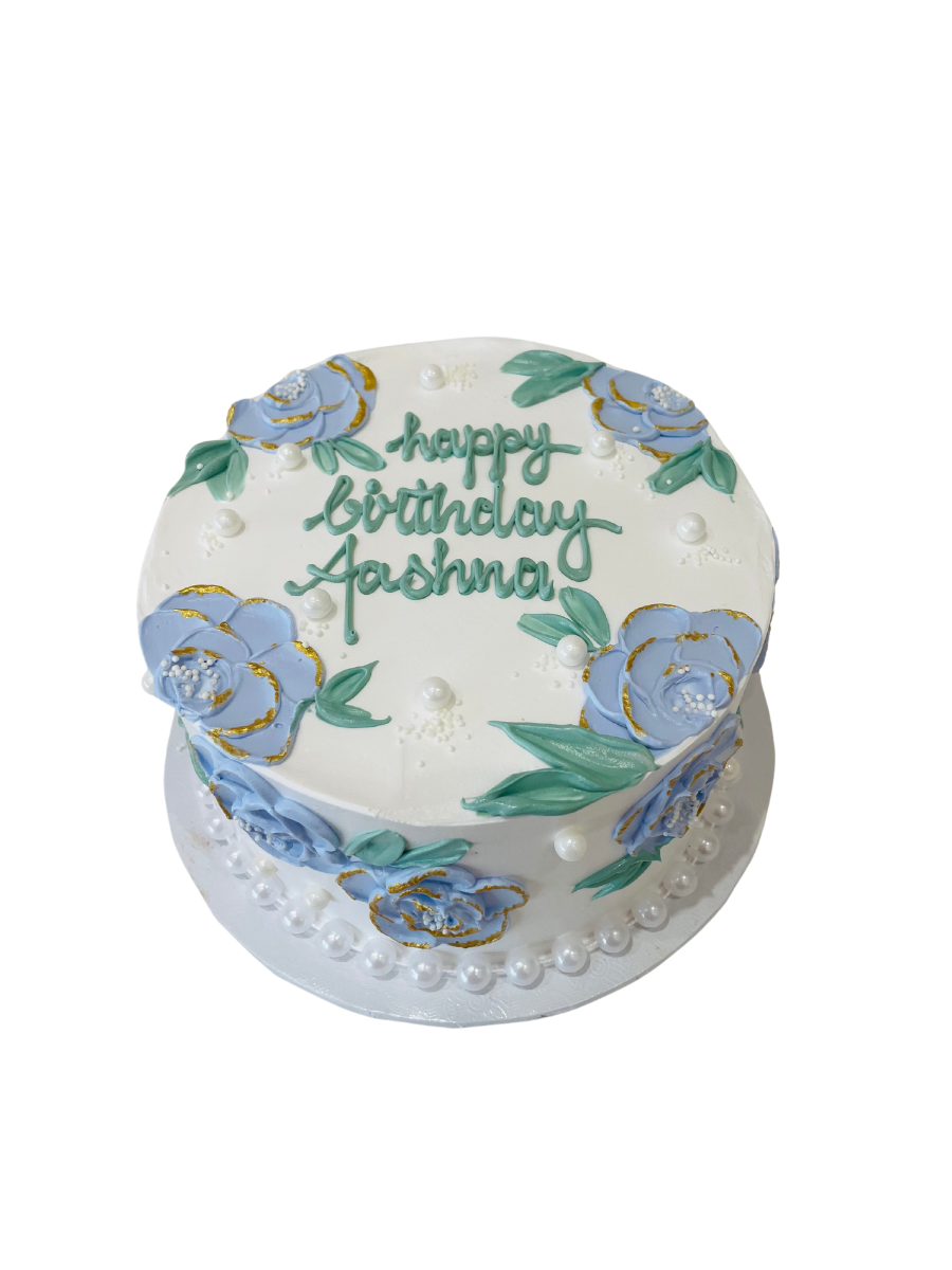 Purple Floral Cake