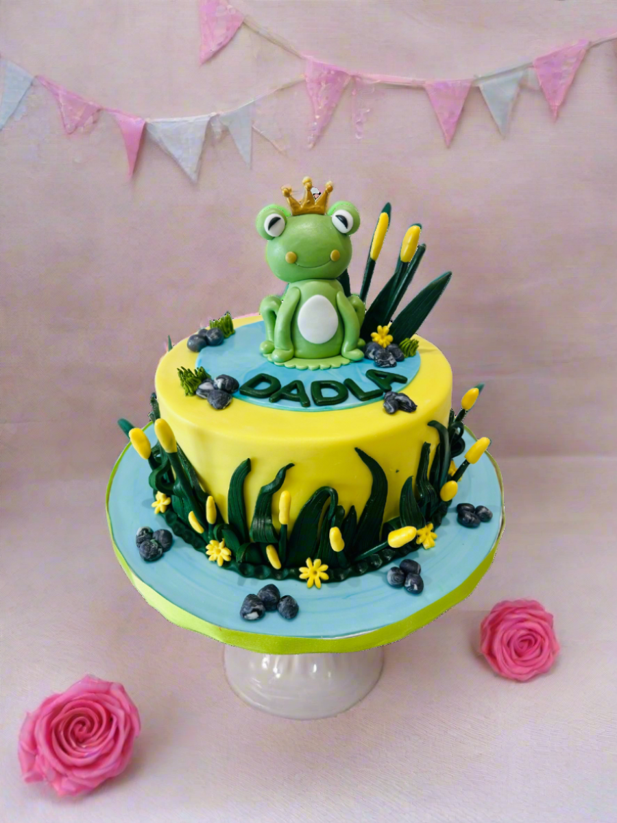 Frog Fondant Cake